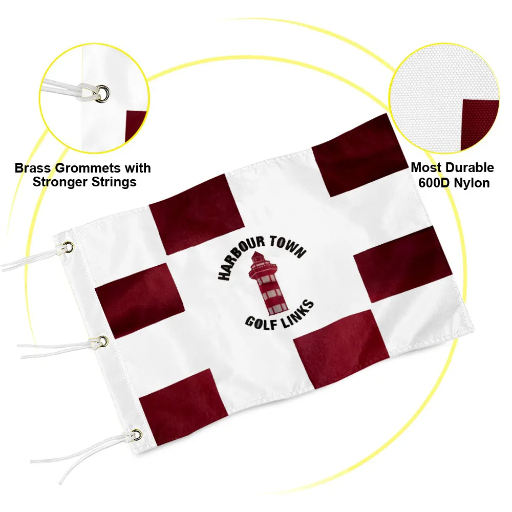 Fyon Harbour Town Golf Links Flag RBC Heritage Tournament Pin Golf Flag Banner Grommets