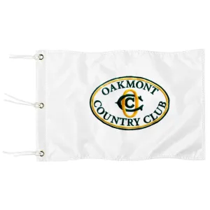 Fyon Merchandise Oakmont Country Club Embroidered Golf Pin Flag Banner White Grommets