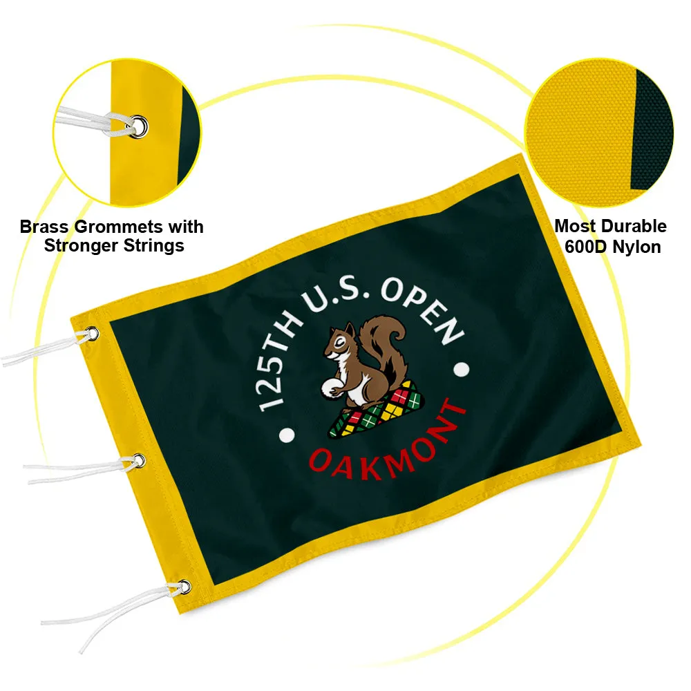 Fyon Oakmont Country Club 2025 US OPEN Embroidered Golf Pin Flag Banner Green Grommets