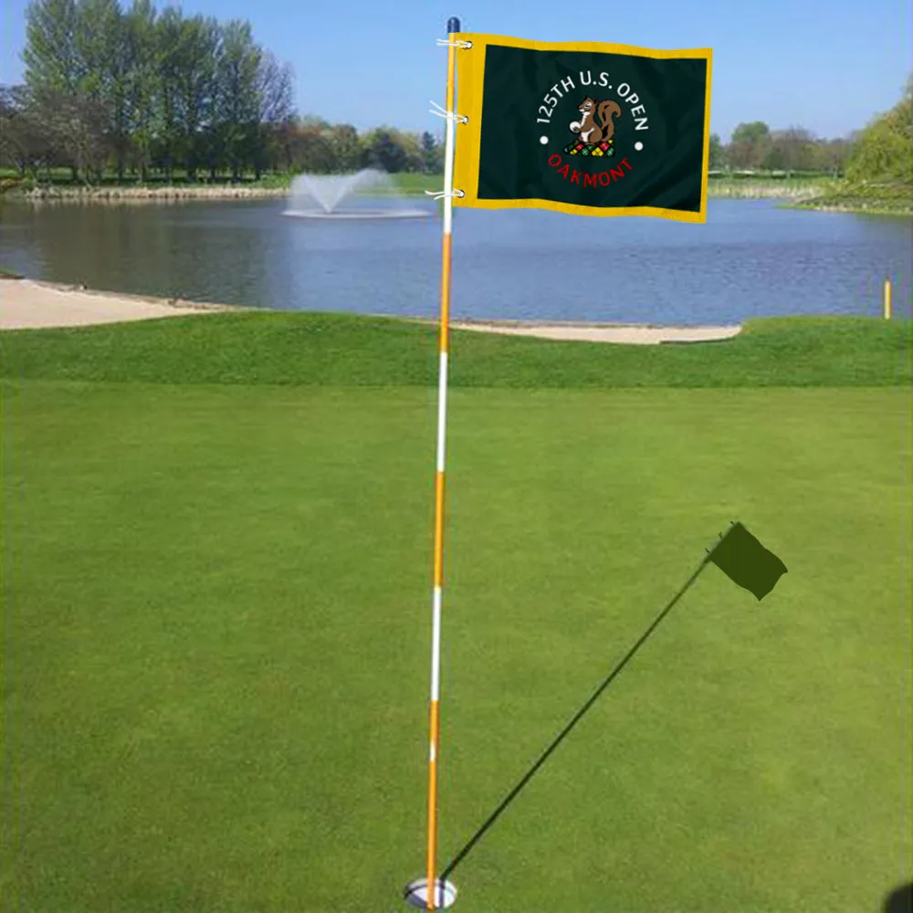 Fyon Oakmont Country Club 2025 US OPEN Embroidered Golf Pin Flag Banner Green Grommets