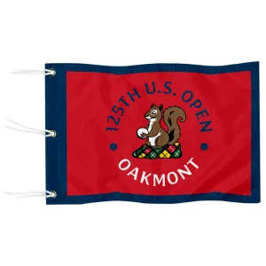 Fyon Oakmont Country Club 2025 US OPEN Embroidered Golf Pin Flag Banner Red Grommets