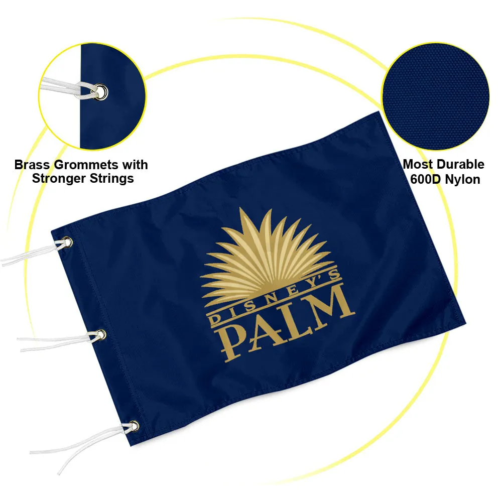 Fyon Palms Golf Course Embroidered Golf Pin Flag Banner Grommets