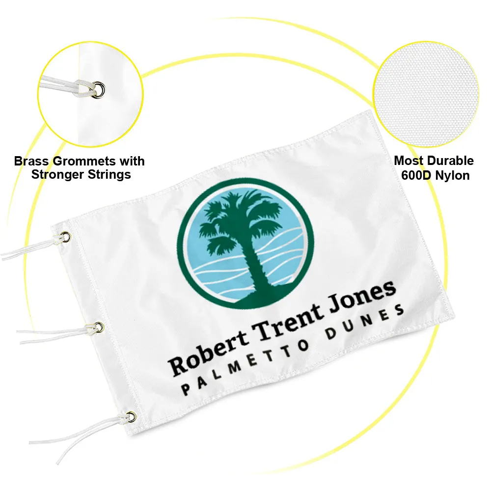 Fyon Robert Trent Jones RTJ Palmetto Dunes Golf Pin Flag Banner Grommets