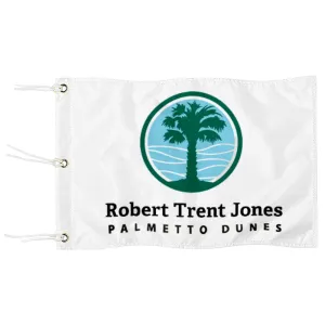 Fyon Robert Trent Jones RTJ Palmetto Dunes Golf Pin Flag Banner Grommets