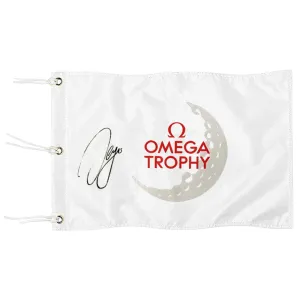 Fyon Signed Sergio Garcia US Open Omega Trophy Golf Pin Flag Banner Grommets