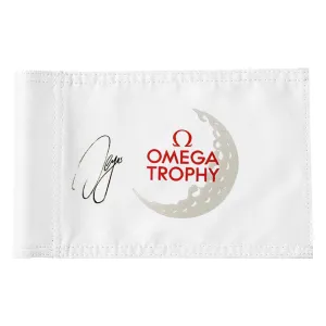 Fyon Signed Sergio Garcia US Open Omega Trophy Golf Pin Flag Banner