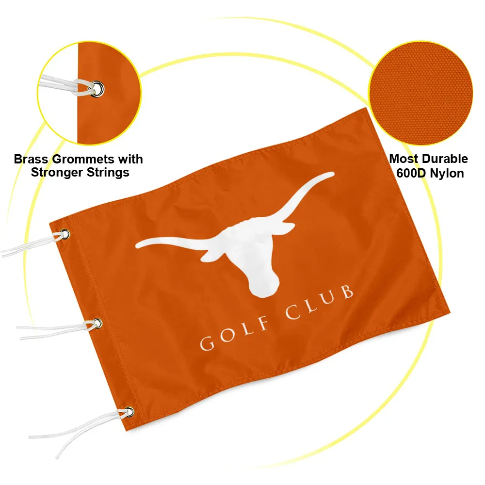 Fyon Texas Longhorn Golf Club Pin Flag Banner Grommets