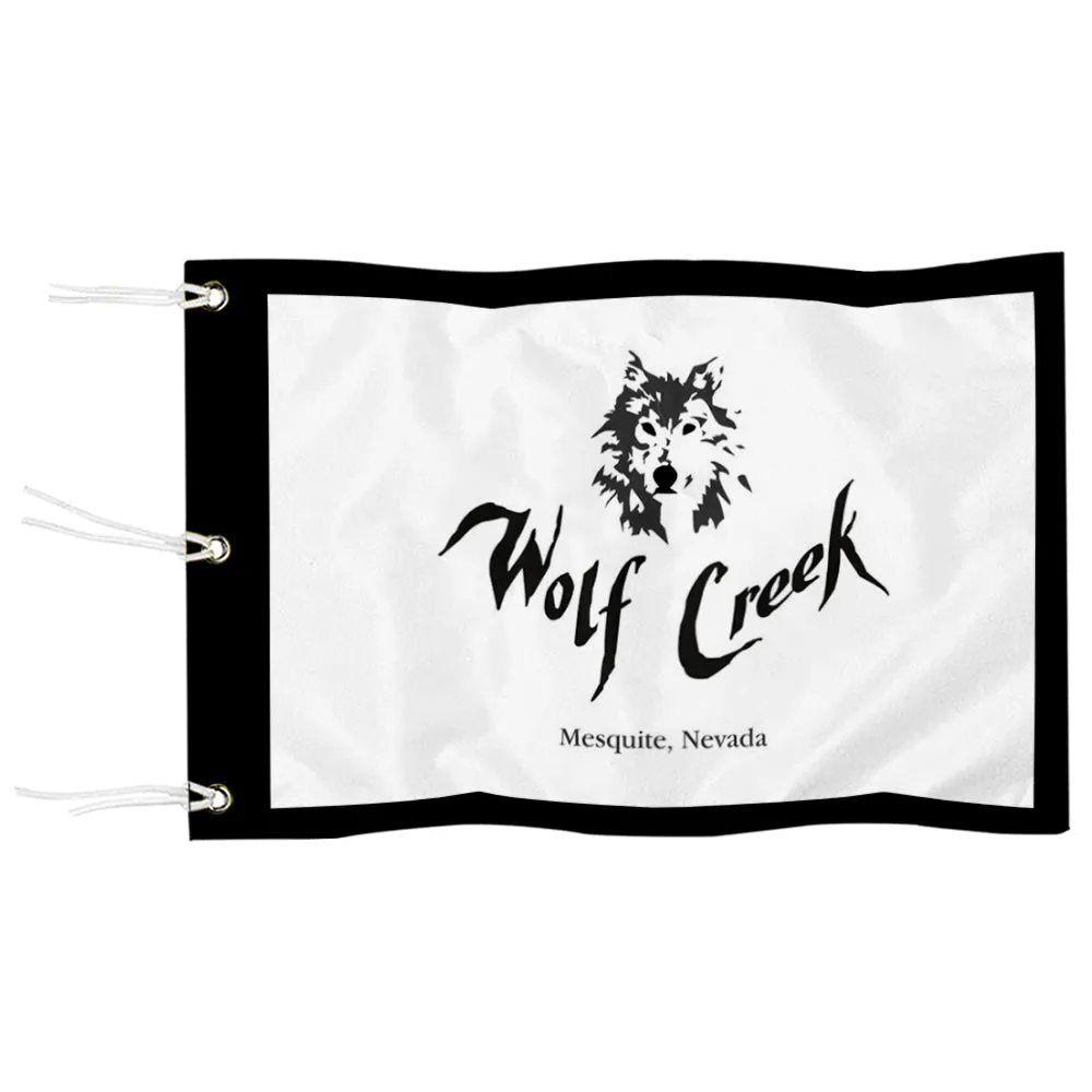 Fyon The Wolf Creek Golf Course Mesquite Nevada Pin PGA Tour Tiger Glof Flag Banner Grommets