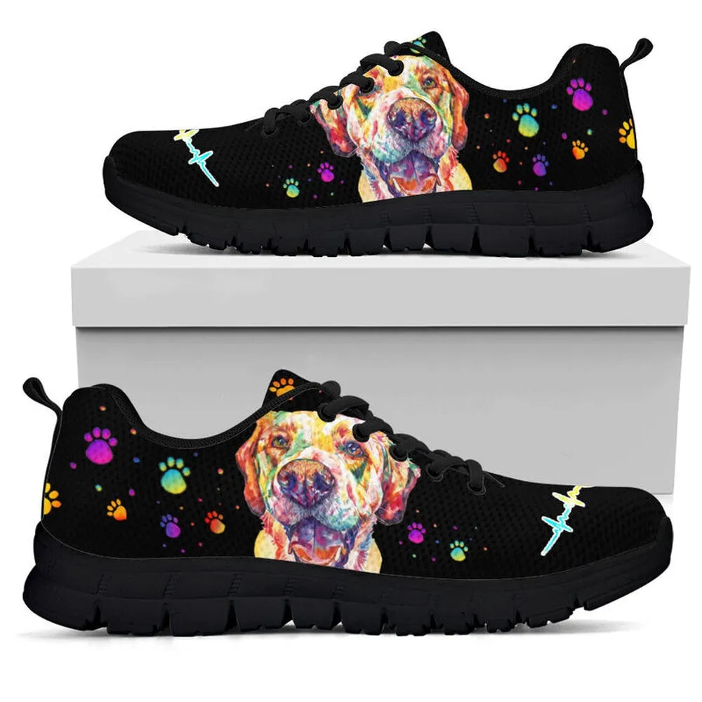 Golden Retriever Sneaker, Golden Retriever Dog Art Colorful Sneaker Shoes, Golden Retriever Shoes