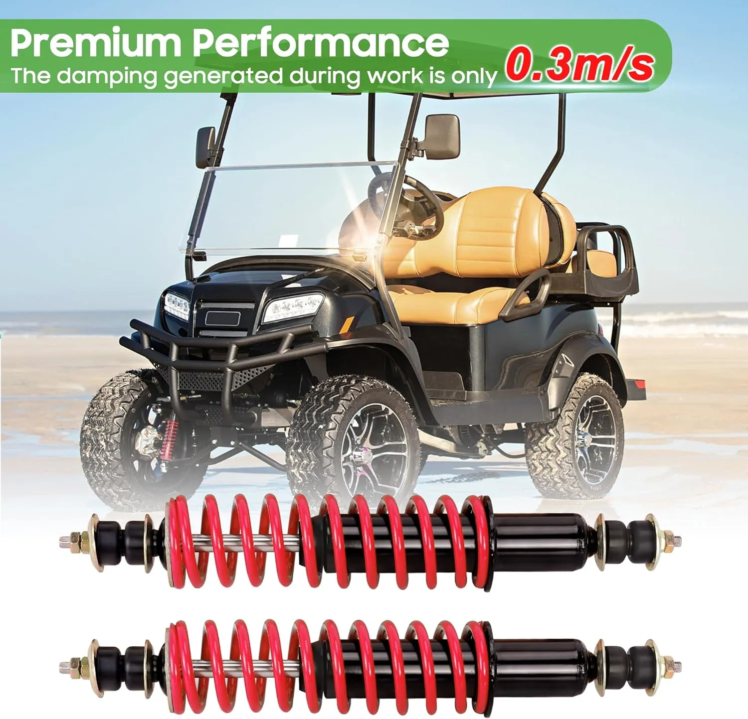 Golf Cart Heavy Duty Shock Absorber For EZGO TXT Medalist - 10L0L