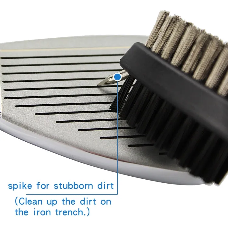 Golf Club Brush Ball Slot Cleaning Brush Cleaning Set(Blue)