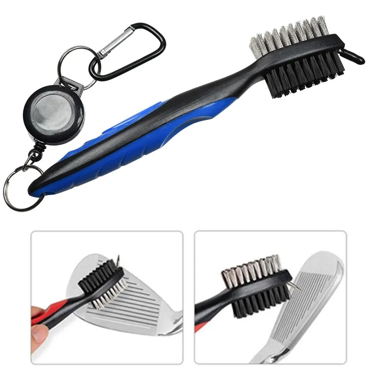 Golf Club Brush Ball Slot Cleaning Brush Cleaning Set(Blue)