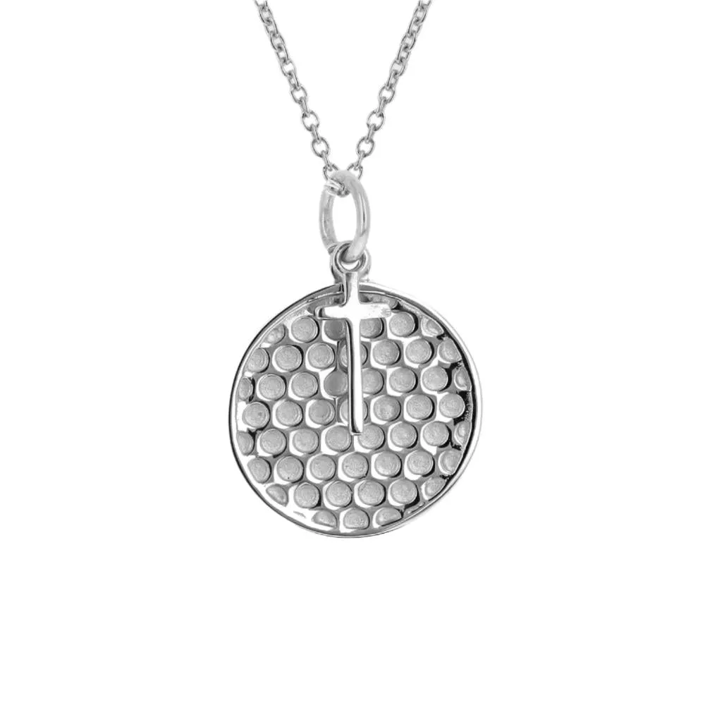 Golf Cross Necklace | Sterling Silver