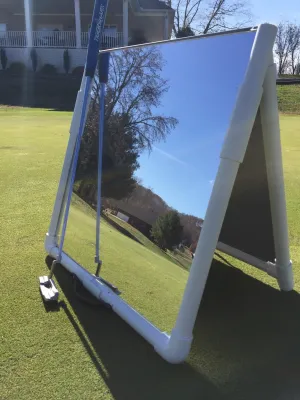 Golf Swing Mirror Training Aid (Swing Reflection Foldable 2x4)