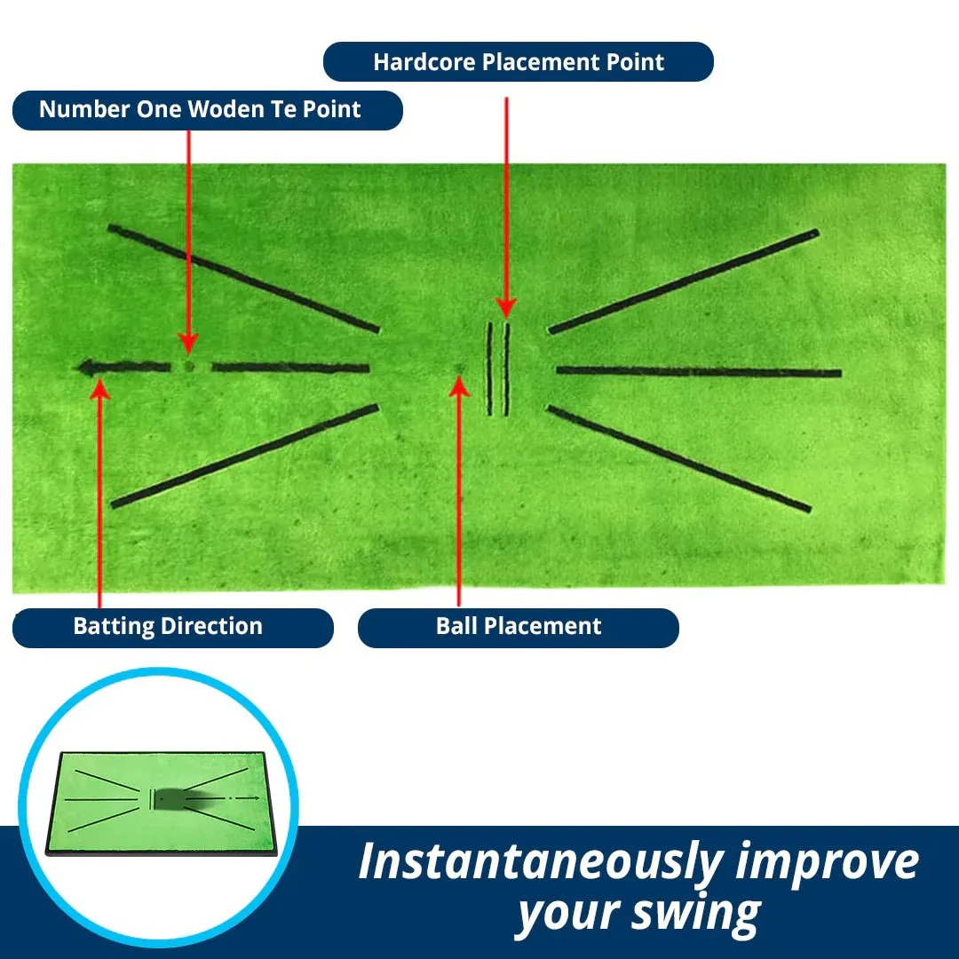 Golf Training Mat - Swing Detection Divot for Indoor Outdoor Golf Training Equipment