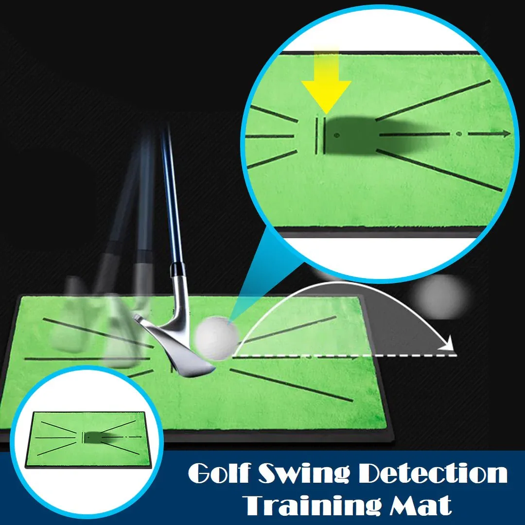 Golf Training Mat - Swing Detection Divot for Indoor Outdoor Golf Training Equipment