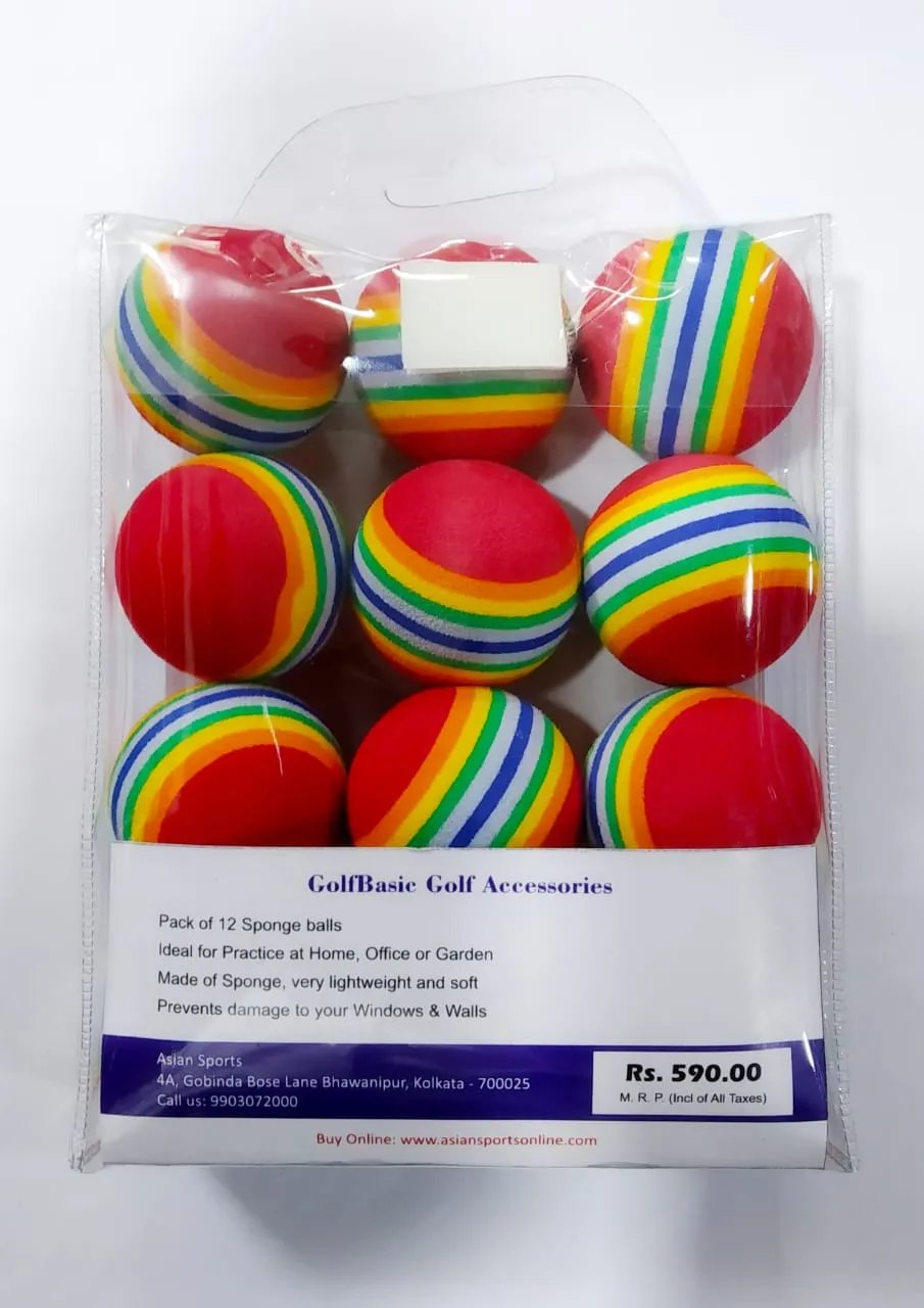 GolfBasic Sponge Practice Golf Balls (Pack of 24)