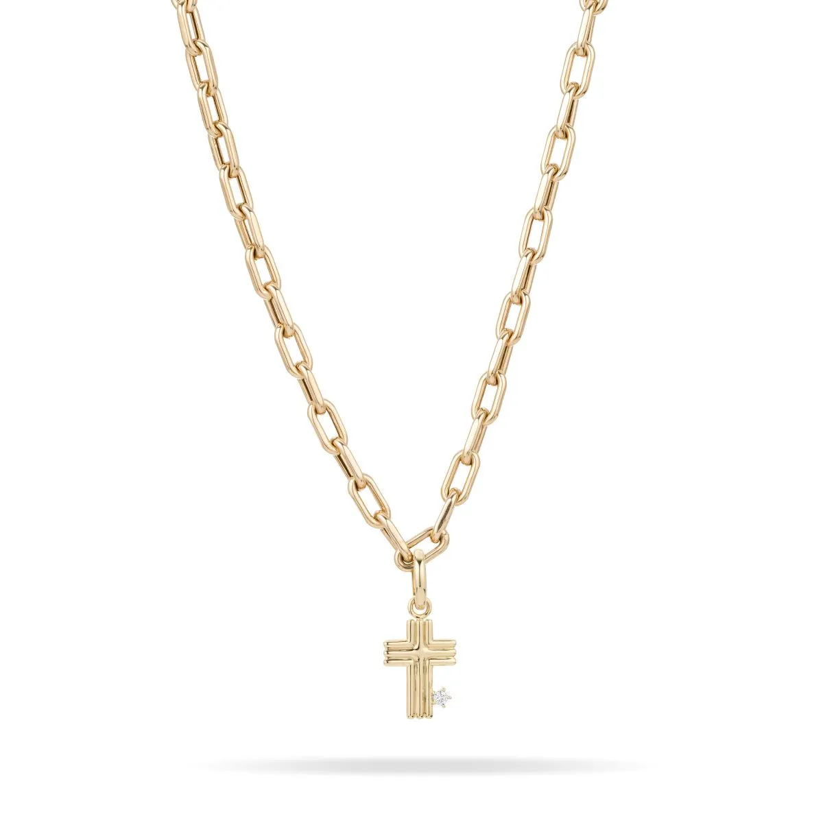 Groovy Cross Hinged Charm