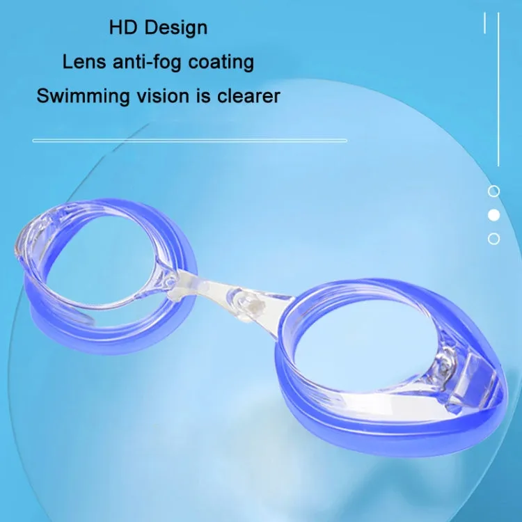 HAIZID Adult Competition Training Transparent Myopia Swimming Goggles, Color: 580AM Green