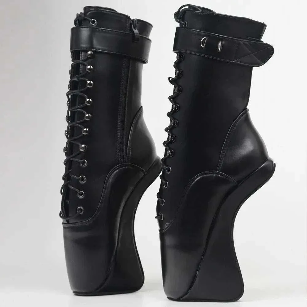 Heelless High Heel Hoof Boots – Fetish Ballet Ankle Booties