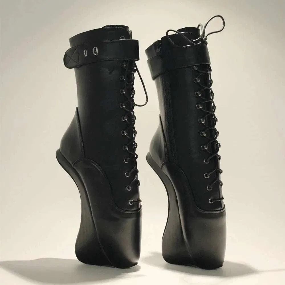 Heelless High Heel Hoof Boots – Fetish Ballet Ankle Booties