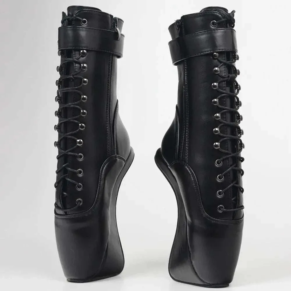 Heelless High Heel Hoof Boots – Fetish Ballet Ankle Booties