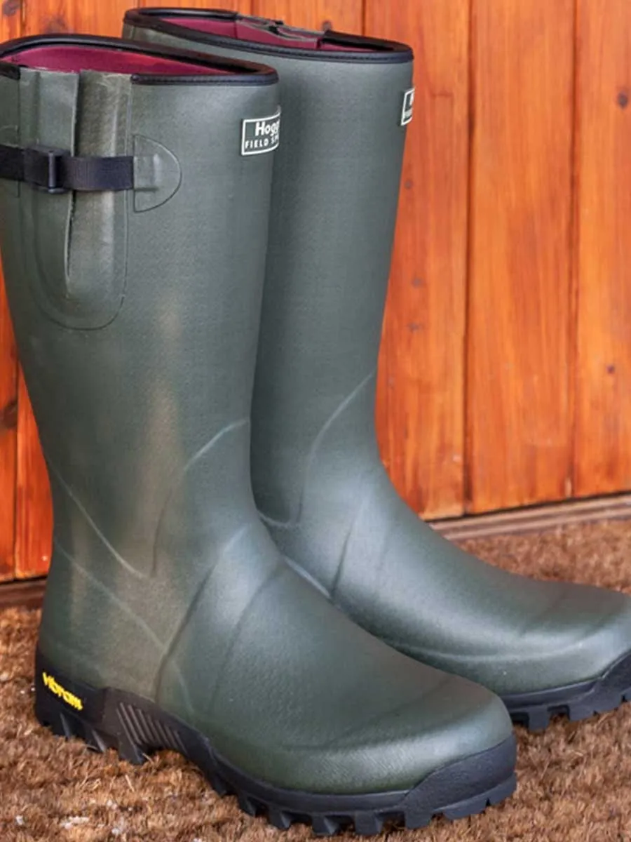 HOGGS OF FIFE Field Sport Neoprene-lined Wellington - Field Green