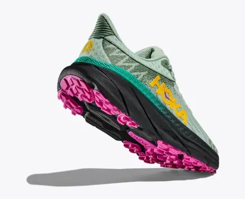 Hoka Challenger ATR 7 Womens Trail Shoe-Aloe Vera/Black