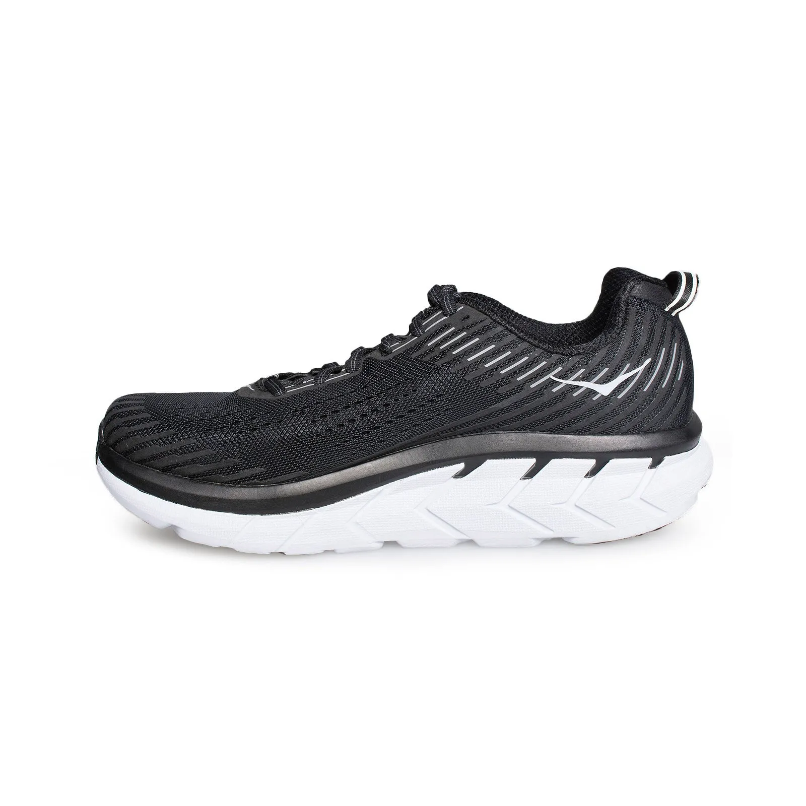 HOKA Clifton 5 Black / White Shoes - Women's