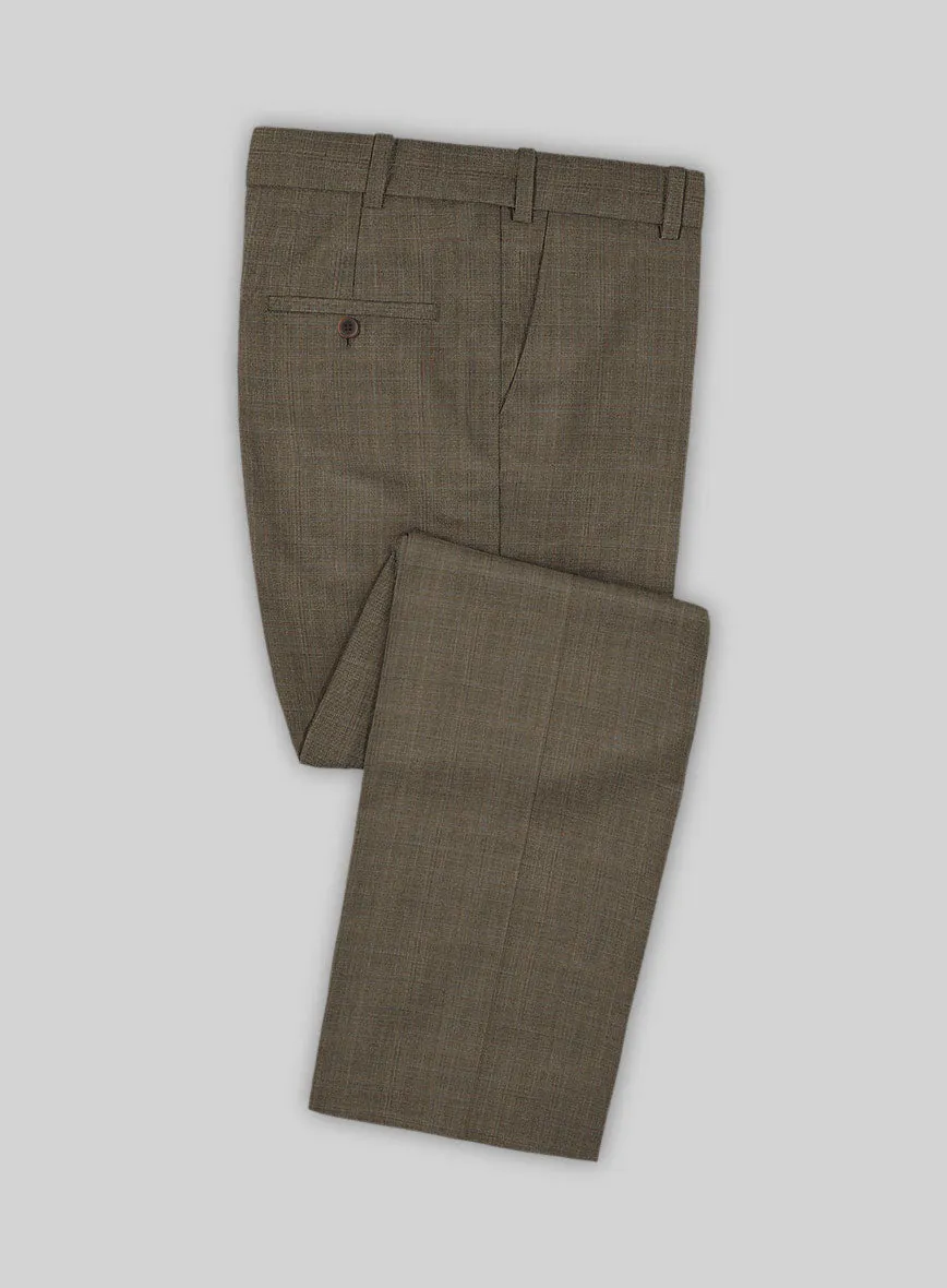 Huddersfield Brown Glen Pure Wool Pants