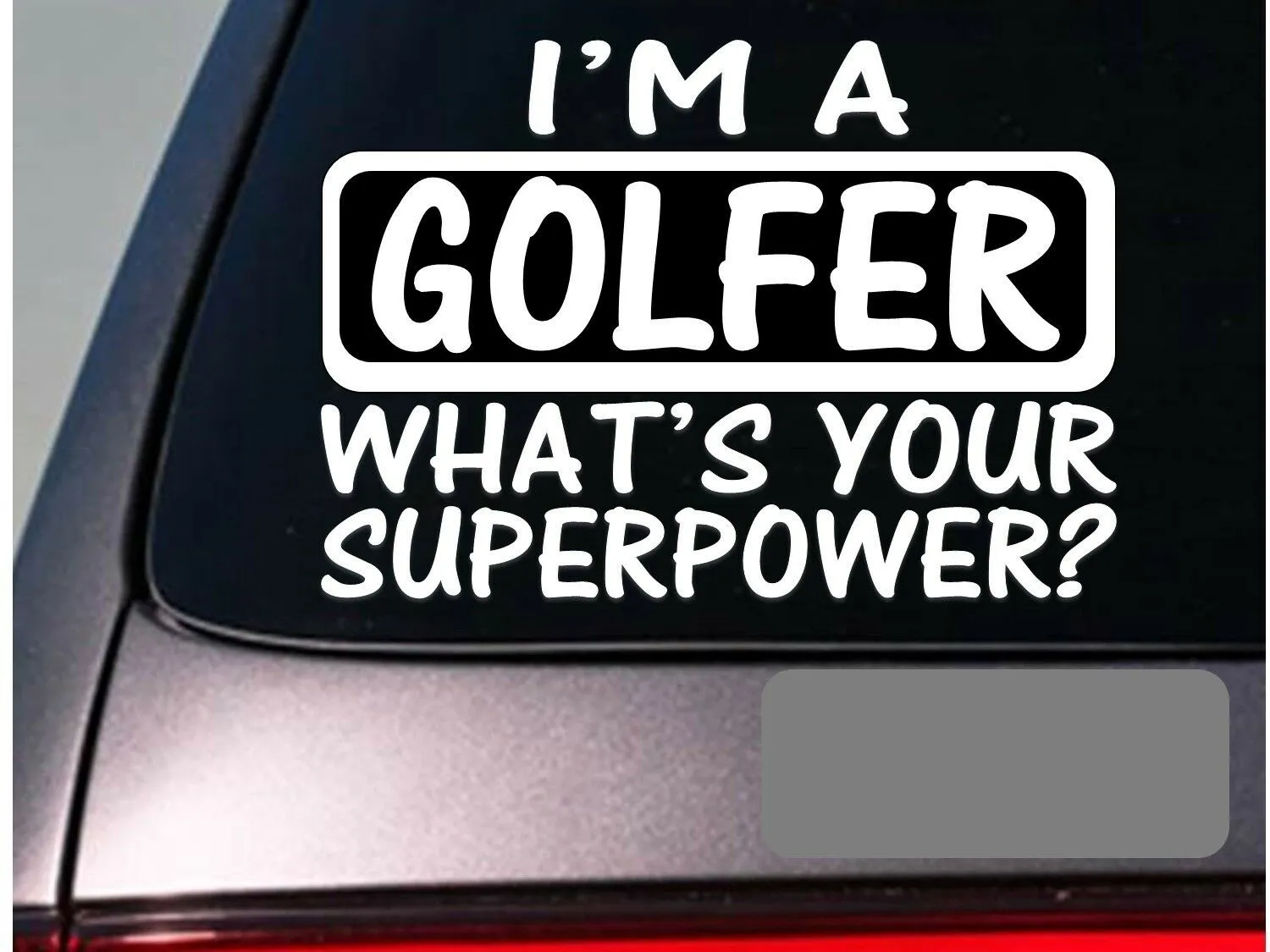 I'm a golfer sticker decal *E143* golf driver club ball tee shoes