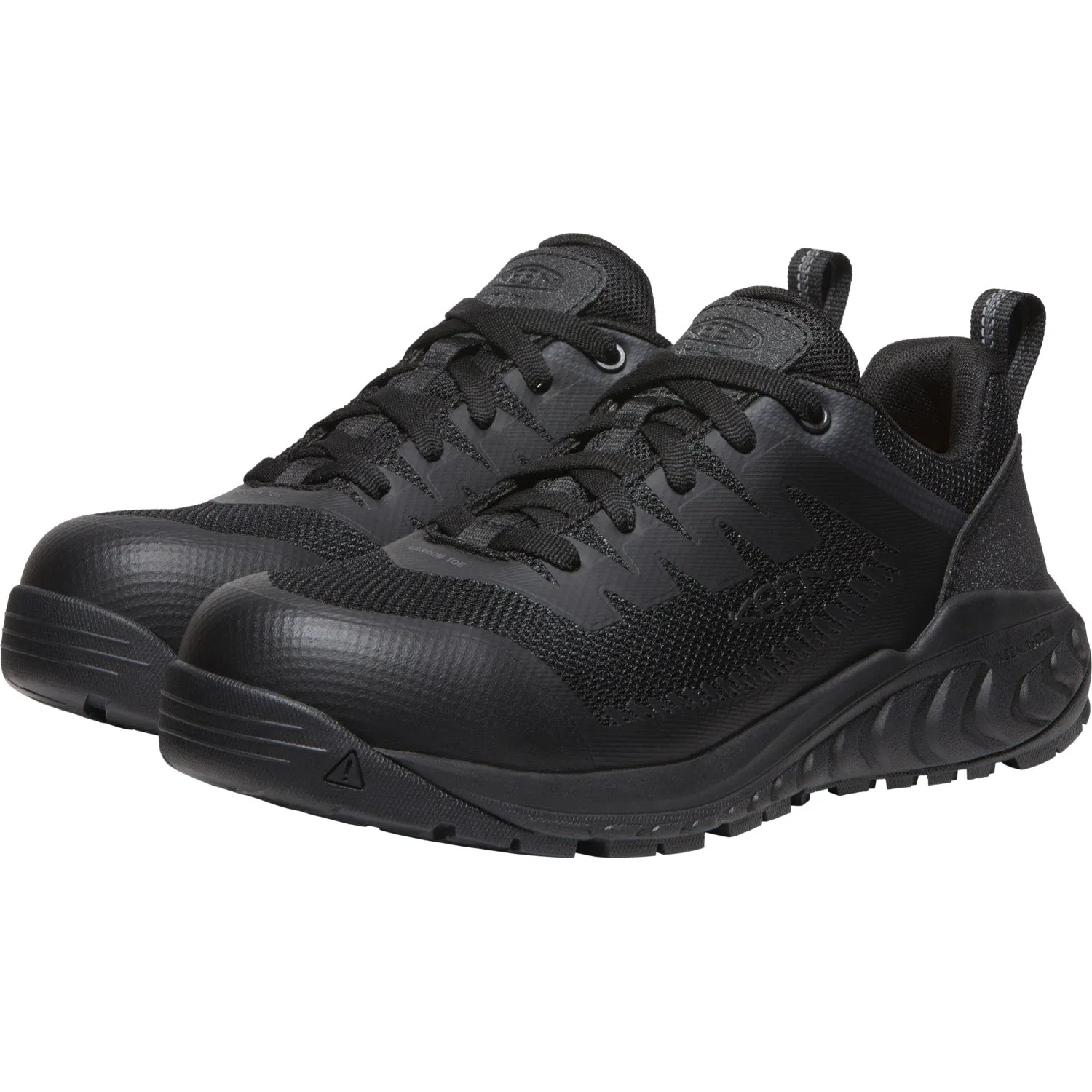 Keen Utility Mens Arvada ESD CT Black/Black Synthetic Work Shoes