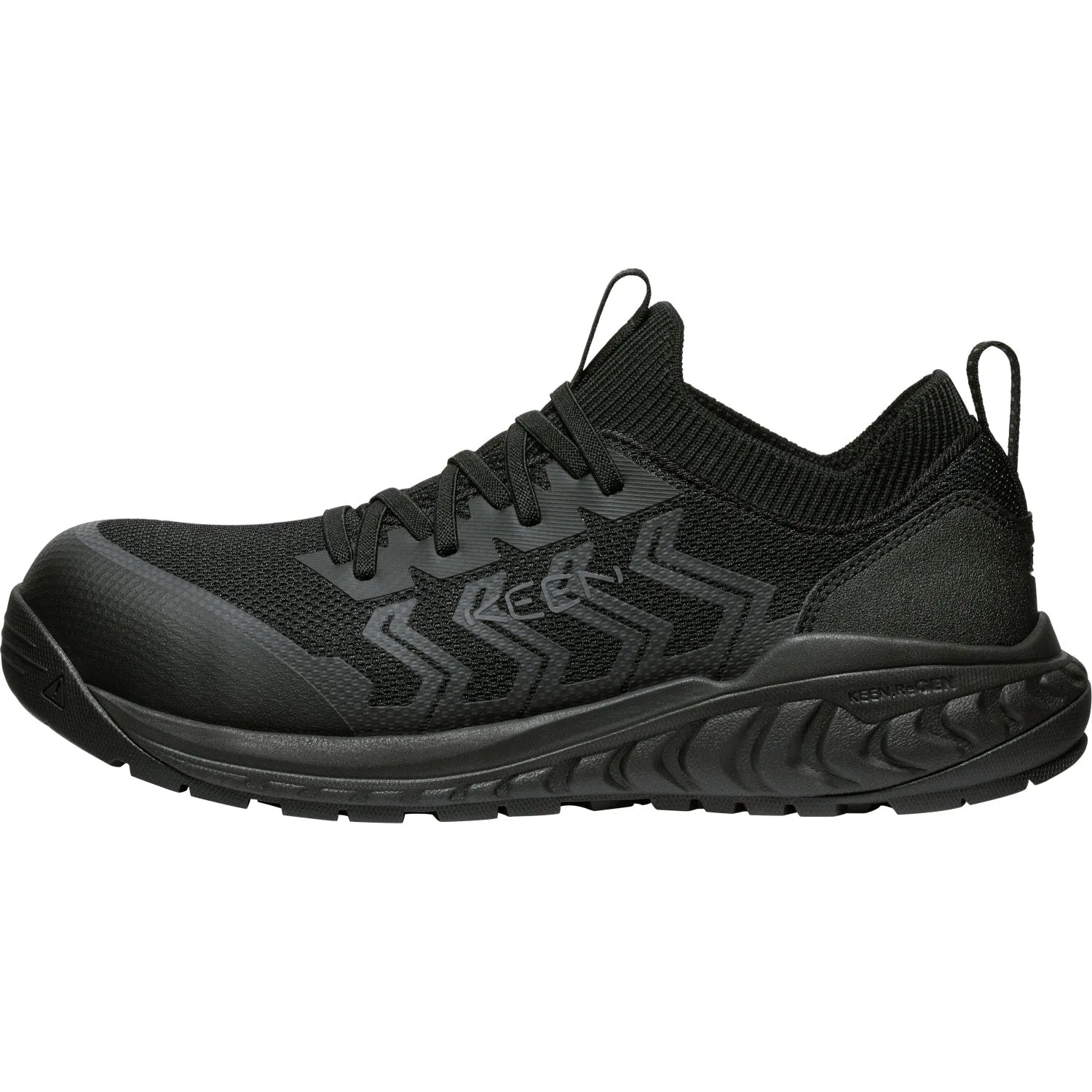 Keen Utility Mens Arvada Shift CT Black/Magnet Synthetic Work Shoes