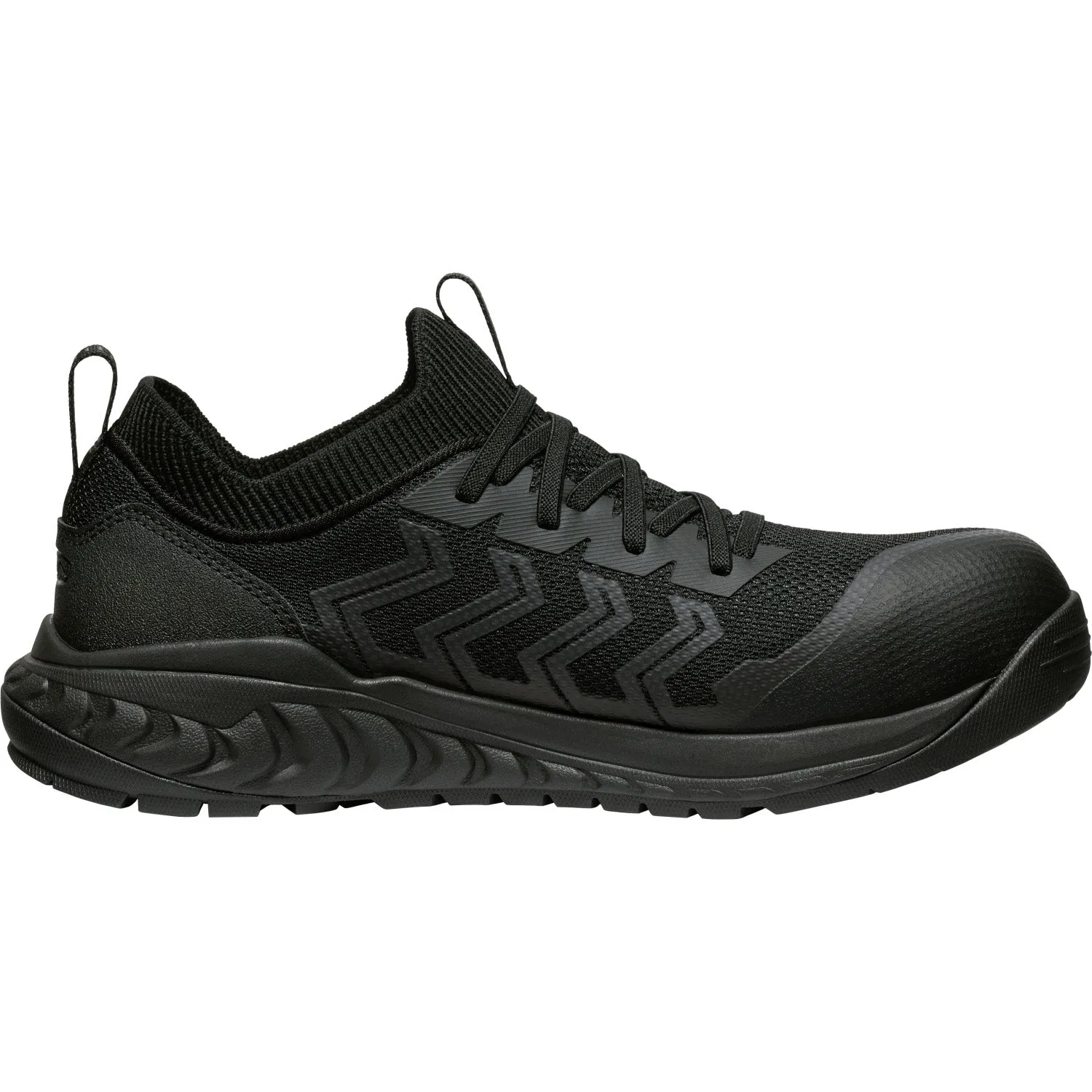 Keen Utility Mens Arvada Shift CT Black/Magnet Synthetic Work Shoes