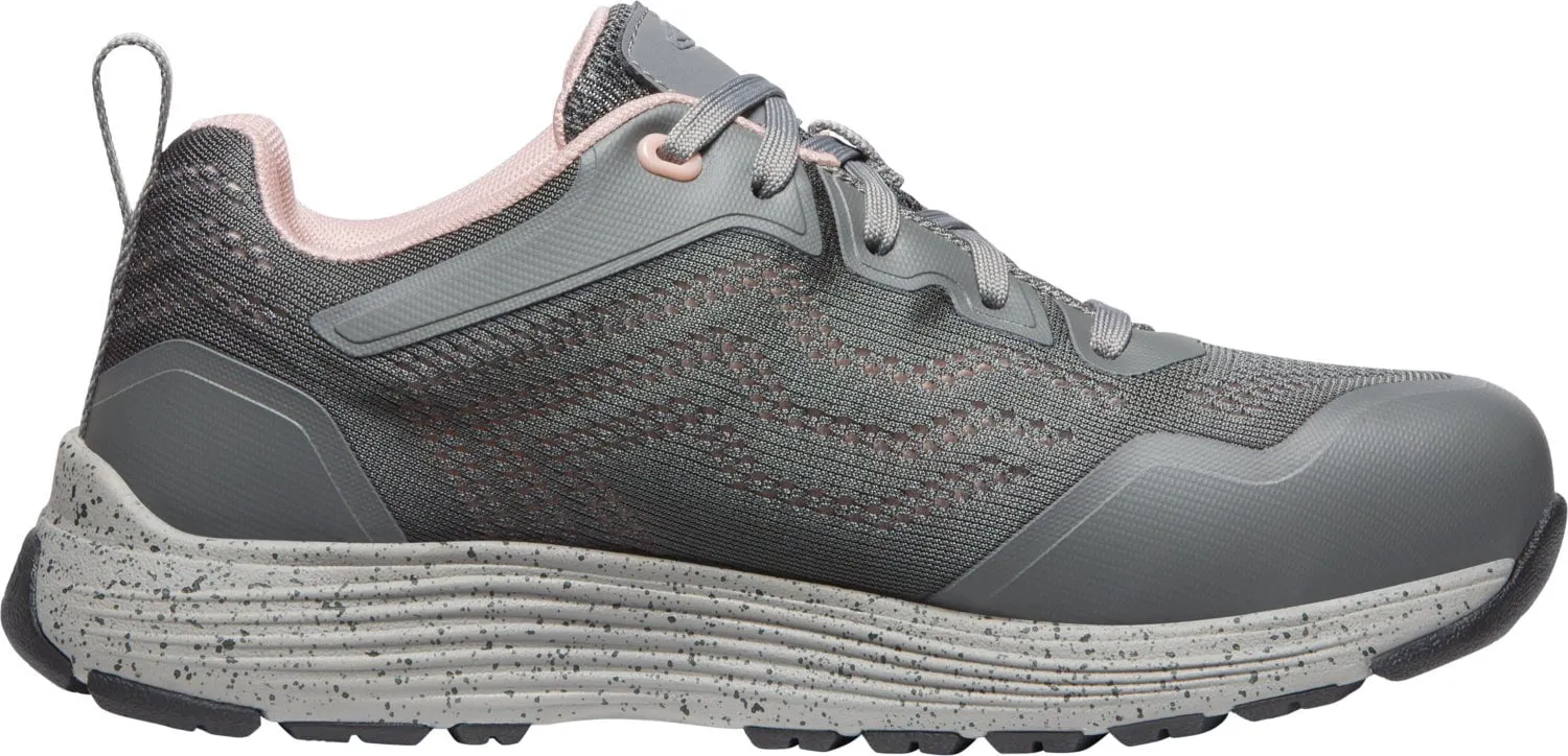 Keen Utility Womens Sparta II Steel Grey/Peach Whip Mesh Work Shoes