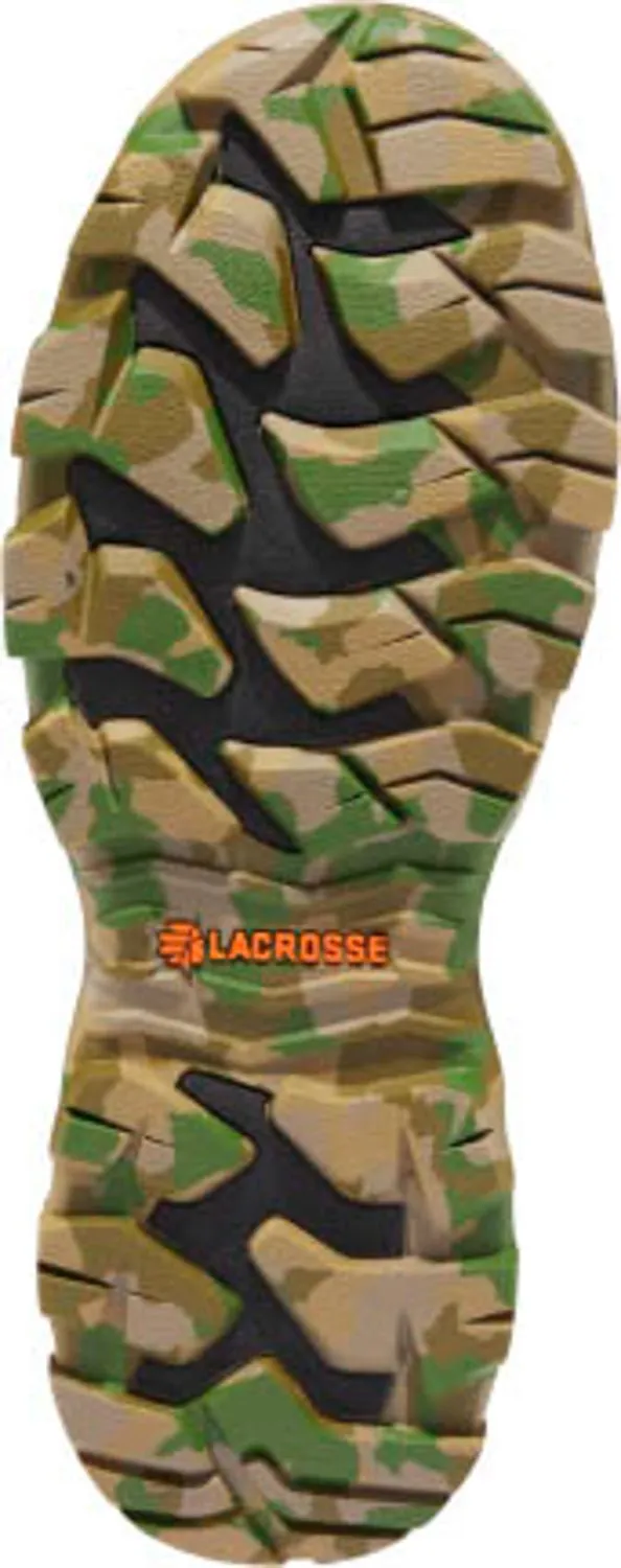 LaCrosse Mens Alphaburly Pro Zip 18in 1000G Realtree Edge Rubber Hunting Boots