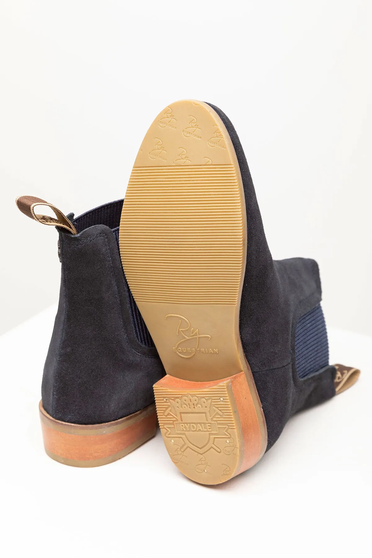 Ladies Heeled Suede Chelsea Boots - Rievaulx