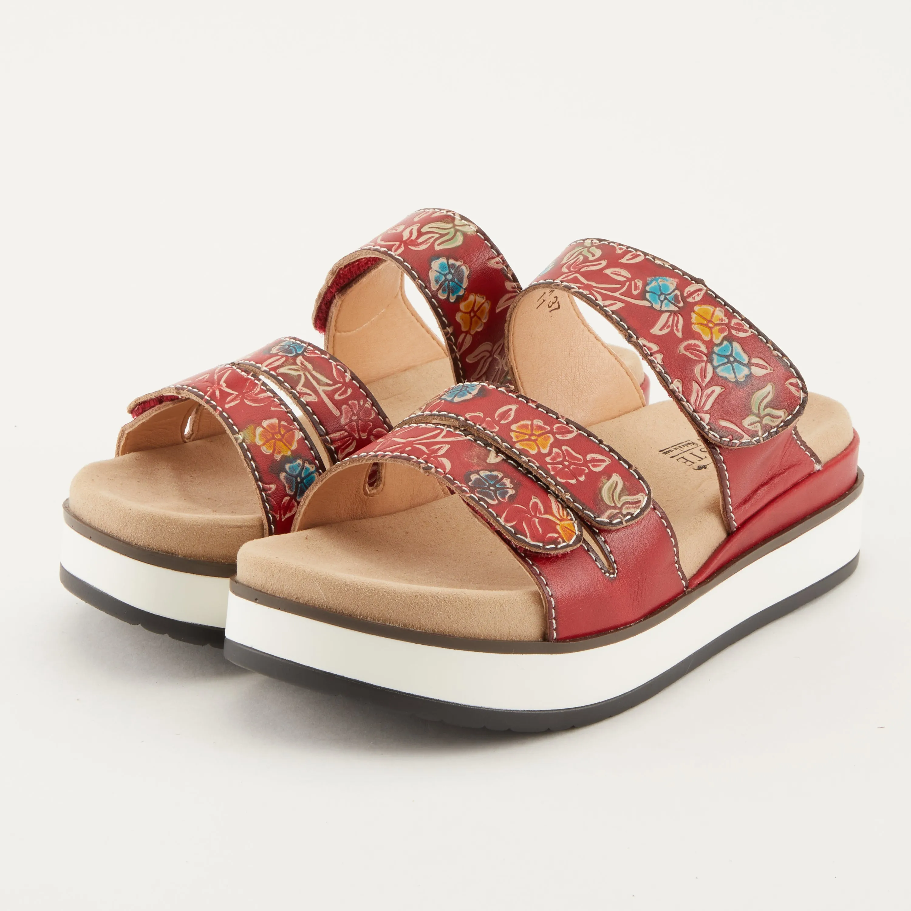 L'ARTISTE DEAREST SLIDE SANDALS