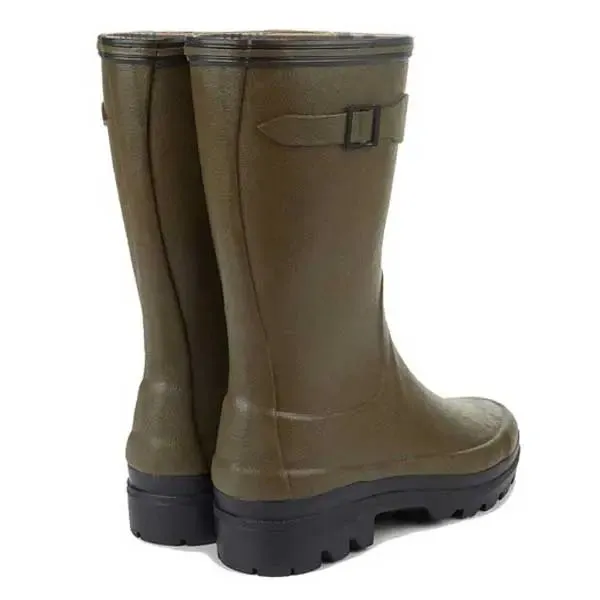 LE CHAMEAU Boots - Ladies Giverny Jersey Lined Bottillon - Dark Green