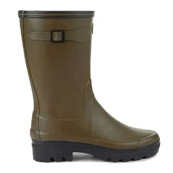 LE CHAMEAU Boots - Ladies Giverny Jersey Lined Bottillon - Dark Green