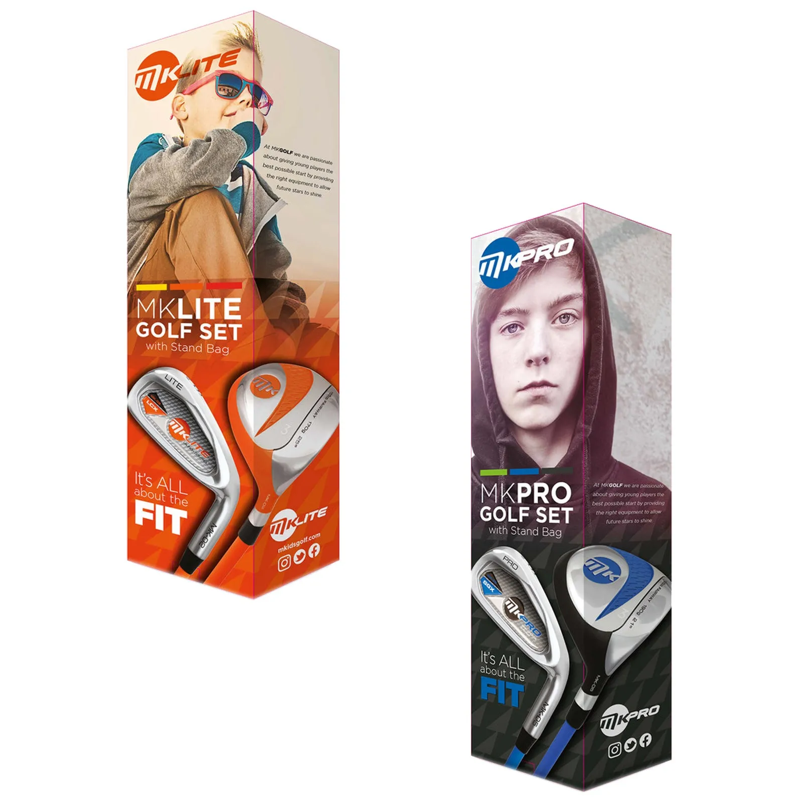 Left Handed MKids Junior Lite / Pro Golf Package Sets