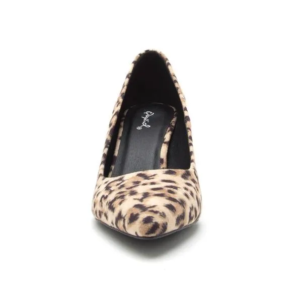 Leopard Print Pointed Toe Pump