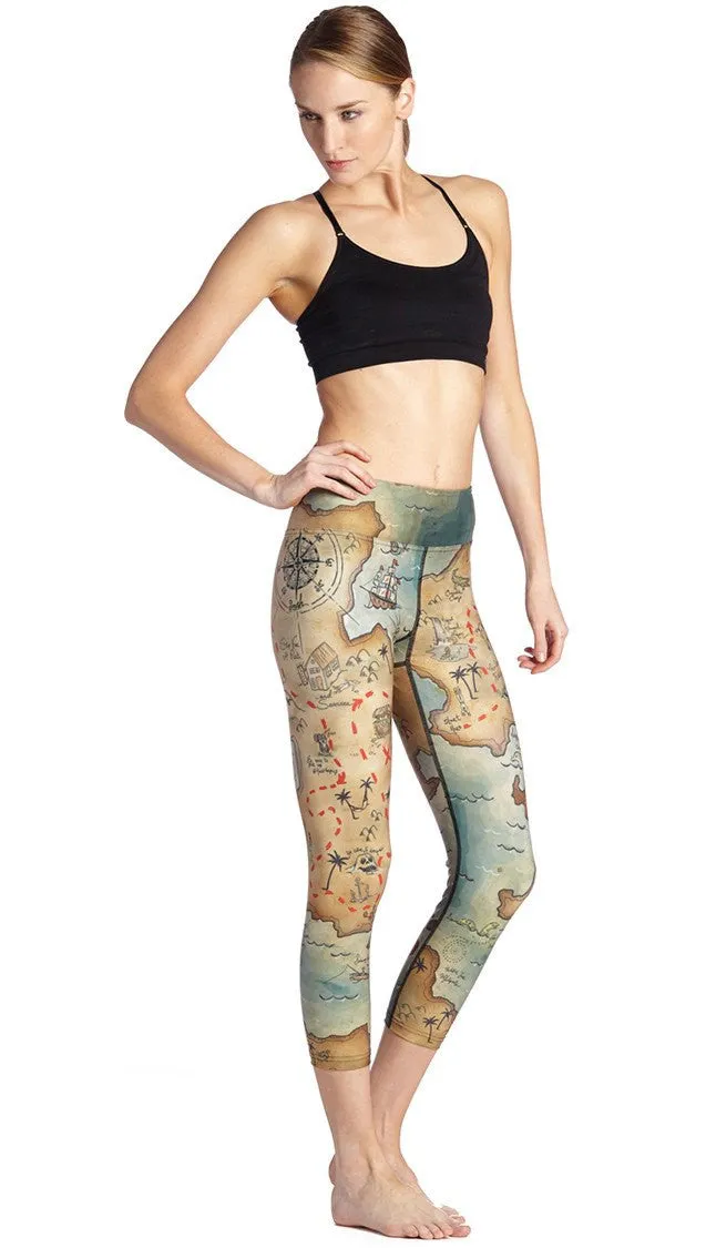 Map - Triathlon Capri Leggings - CUSTOM ORDER