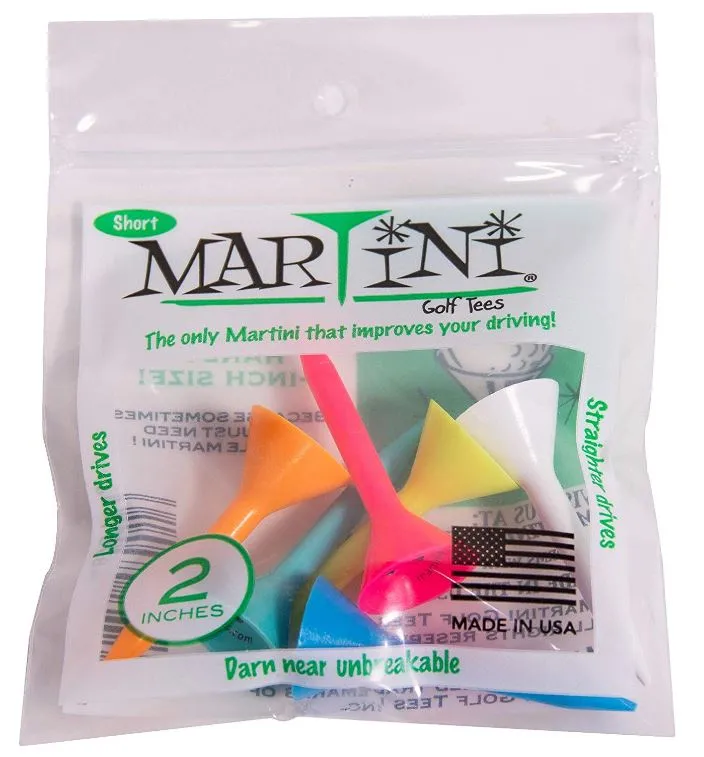 Martini Tees - 2" Short - 6 Pack