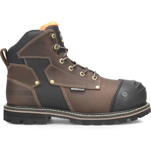 Matterhorn Men's Ibeam 6" WP Comp Toe Metguard Work Boot Brown - MT2546