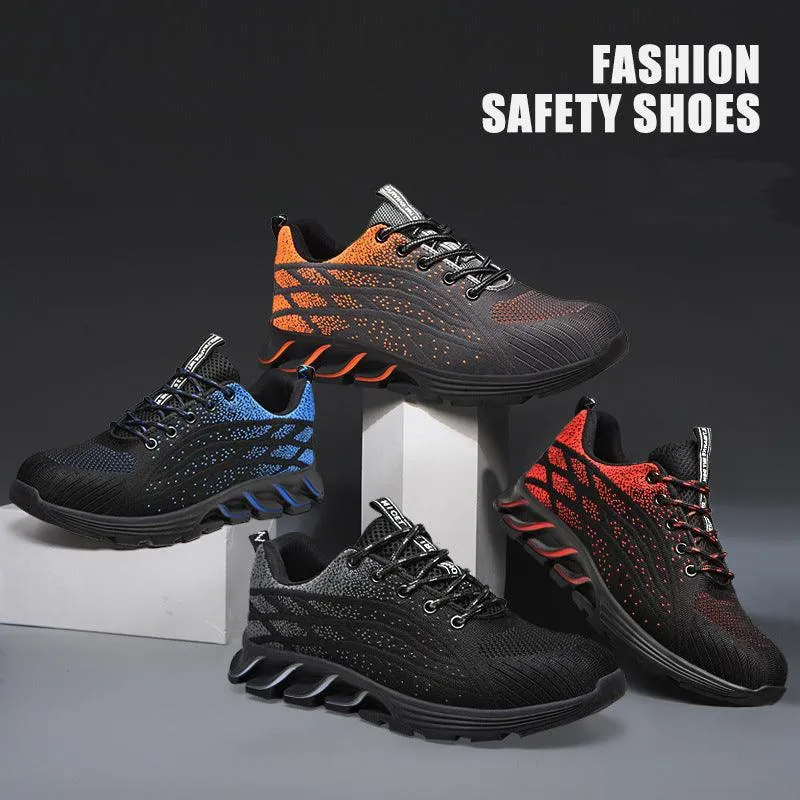 Men Sneakers Indestructible Steel Toe Work Shoes Comfortable Puncture Proof Shoes