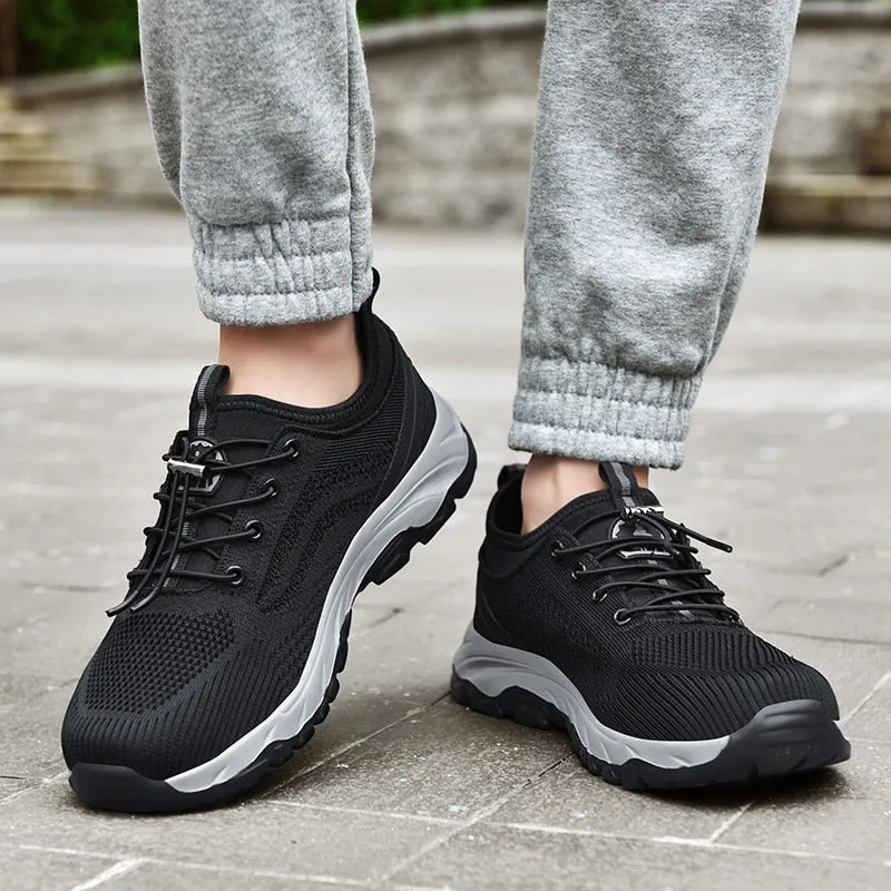 Men's Casual Shoes Summer Breathable Mesh Sneakers Rubber Sole Non-Slip Men's Walking Shoes Outdoor Fashion Men Shoes Size 35-45