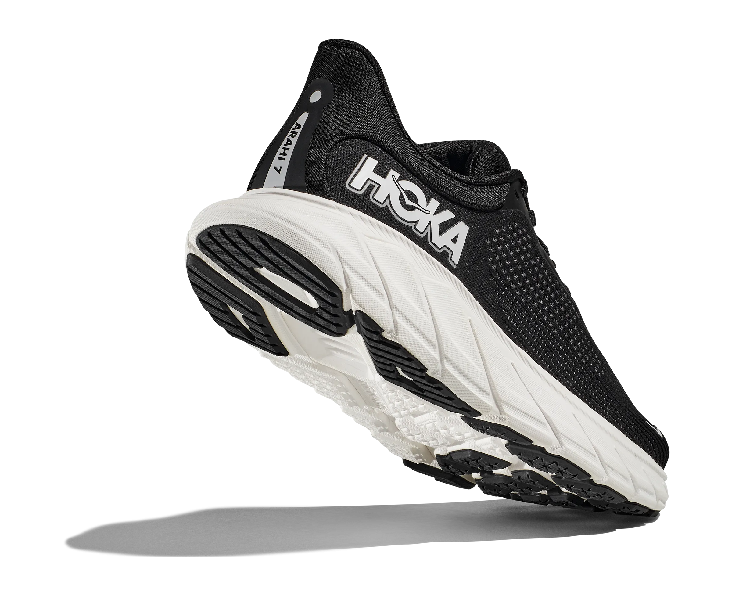 Men's Hoka Arahi 7 1147850BWHT Color:  Black/White