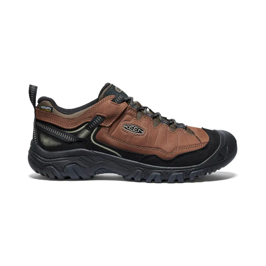 Men's Keen Targhee IV Waterproof Hiking Shoe Color: Bison/ Black