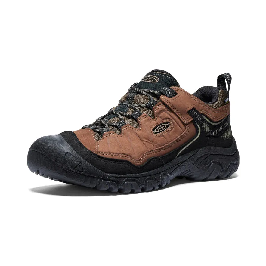 Men's Keen Targhee IV Waterproof Hiking Shoe Color: Bison/ Black